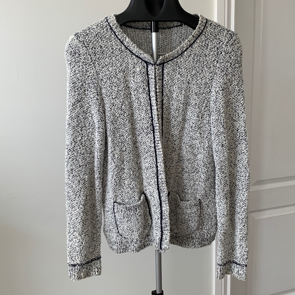 LOFT cotton blend knit blazer/cardigan